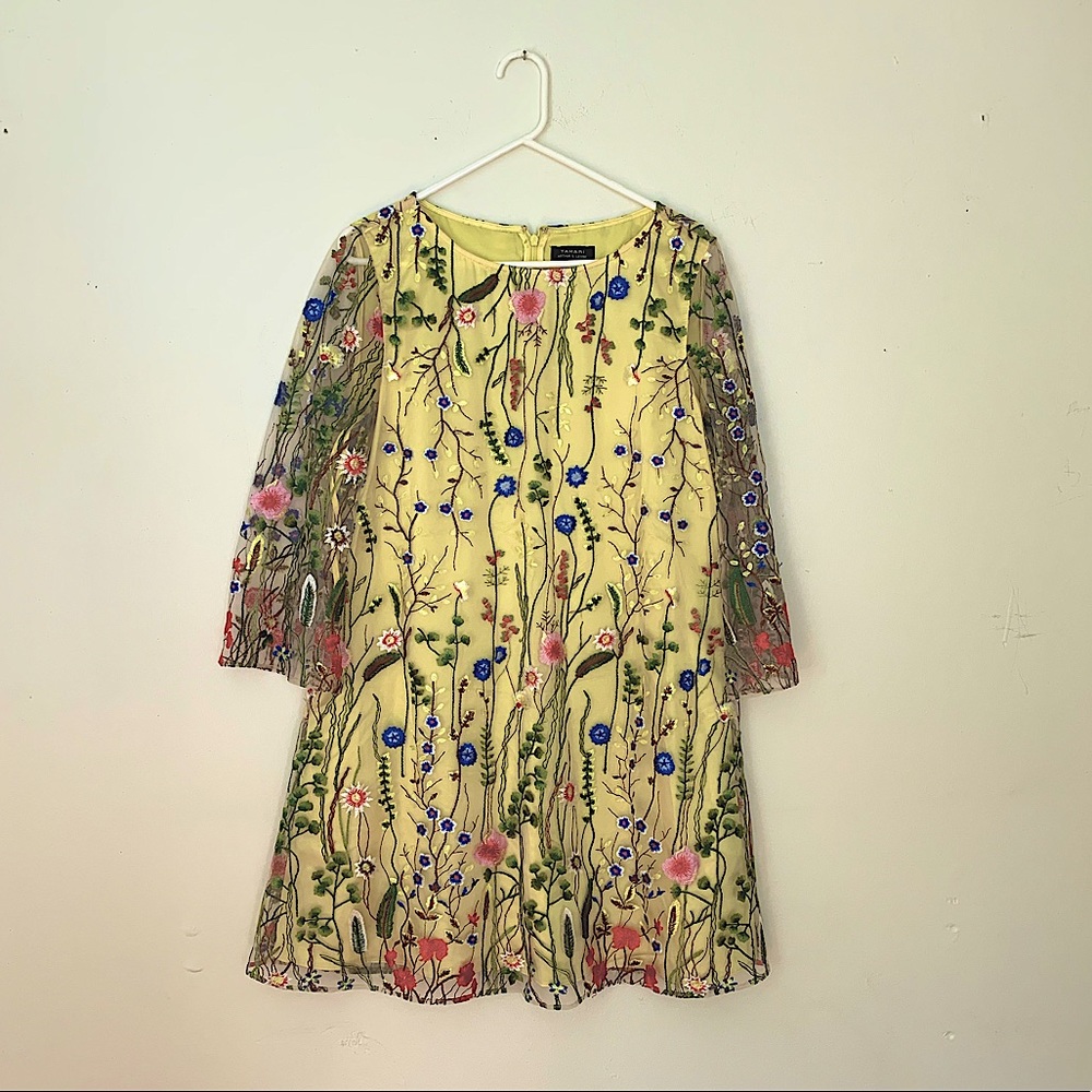 Boho Embroidered Flower Dress